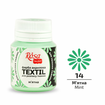 Rosa Talent Farba Do Tkanin Mint 14 20 Ml