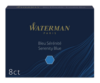 Waterman Naboje Atramentowe Niebieskie Długie 8 Szt.