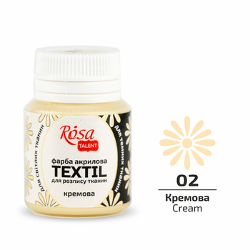 Rosa Talent Farba Do Tkanin Cream 02 20 Ml