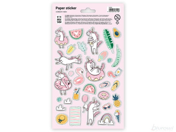 Meshu Naklejki Papierowe 12x21cm 31szt. Unicorn Rest