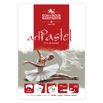 Koh-i-noor Blok Do Pasteli Artpastel Grey A5 20 Ark. 180 G.