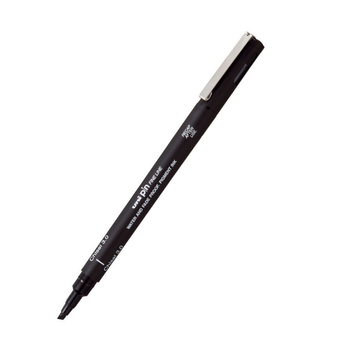 Uni Pin Cienkopis Kreślarski Ścięta Końcówka Cs3 Black