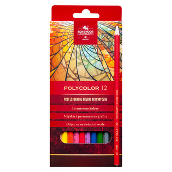 Koh-i-noor Kredki Polycolor 3822/73 12 Kol. Opakowanie Kartonowe
