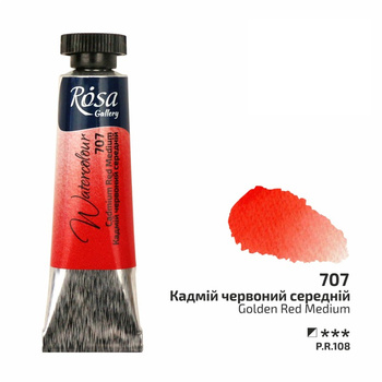 Rosa Gallery Farba  Akwarelowa  Cadmium Red Medium 707 10 Ml Tuba