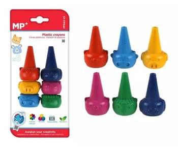 MAIN PAPER KREDKI WOSKOWE KSZTAŁTY TWARZY 6KOL