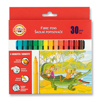 Koh-i-noor Flamastry 7710/2cj 30 Kolorów W Kartoniku