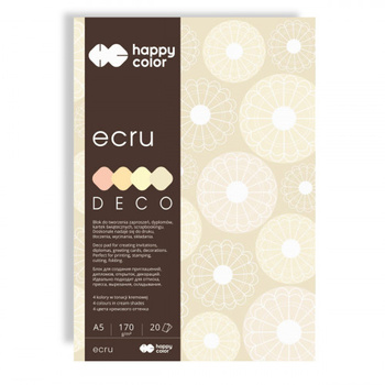 Happy Color Blok Deco Ecru A4 20 Ark. 170 G.