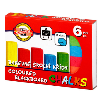 Koh-i-noor Kreda Kolorowa 112505 Do Tablic Zestaw 6 Kolorów