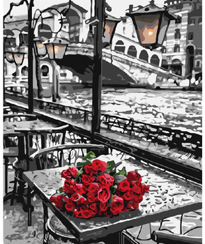 Malowanie Po Numerach Podobrazie 40x50 Cm Niki4 Róże Na Stoliku