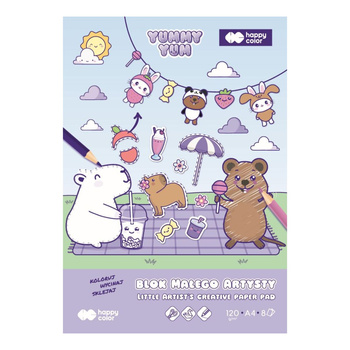 Happy Color Blok Małego Artysty A4 120g 8a Yummy Yum