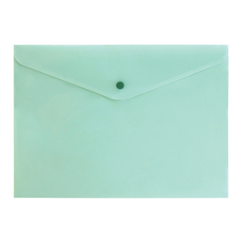 Spree Teczka Koperta A4 Na Zatrzask PP Zielona Pastelowa