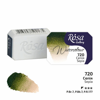 Rosa Gallery Farba Akwarelowa Sepia 720 2,5 Ml