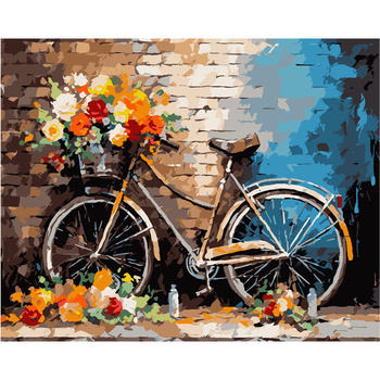 Malowanie Po Numerach Podobrazie 40x50 Cm Niki4 Rower