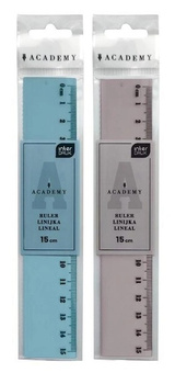 Interdruk Linijka Kolorowa 15cm Academy Mix