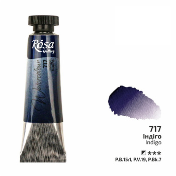 Rosa Gallery Farba  Akwarelowa  Indigo 717 10 Ml Tuba