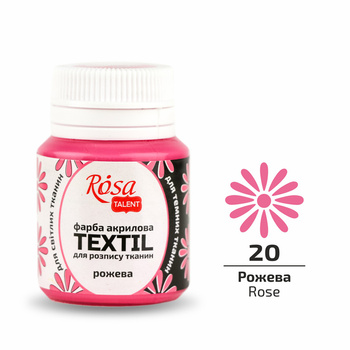 Rosa Talent Farba Do Tkanin Rose 20 20 Ml