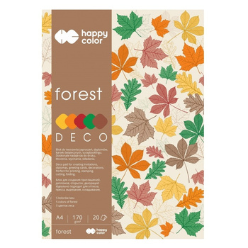 Happy Color Blok Deco Forest A4 20 Ark. 170 G.
