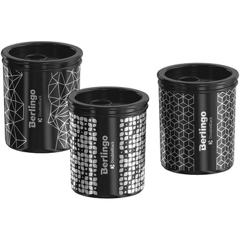 Berlingo Temperówka Podwójna Double Black 7-10mm