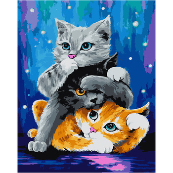 Malowanie Po Numerach Podobrazie 40x50 Cm Niki4 Kotki