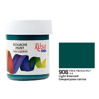 Rosa Studio Farba Gwaszowa Light Emerald 908 40 Ml