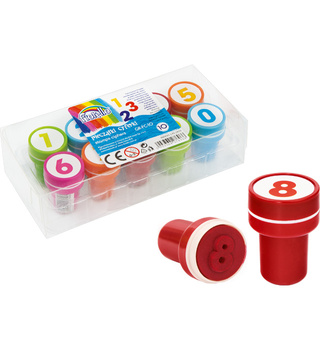 Fiorello Stempelki Pieczątki Cyfry 10szt