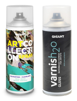 Ghiant Werniks w Sprayu Do Farb Olejnych Błyszczący 400ml