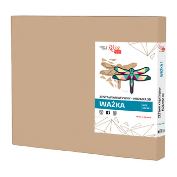 Rosa Talent Zestaw Kreatywny Obraz 3d Mozaika Ważka 1, Mdf 47x34 Cm