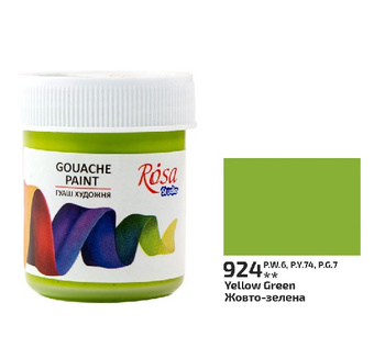 Rosa Studio Farba Gwaszowa Yellow Green 924 40 Ml