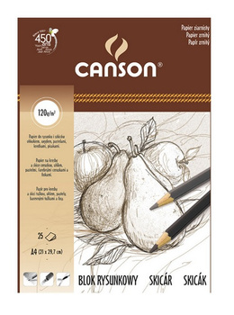 Canson Blok Rysunkowy A4 120g 25a