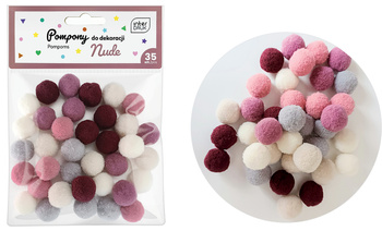 Interdruk Pompony 35szt. Nude