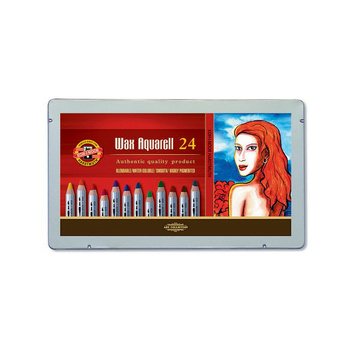 Koh-I-Noor Kredki Wax Aquarell 8284 24 Kolory
