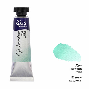 Rosa Gallery Farba  Akwarelowa  Mint 754 10 Ml Tuba