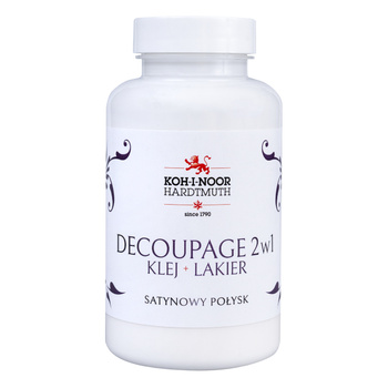 Koh-i-noor Decoupage 2 W 1 Klej + Lakier Satynowy Połysk 200 Ml