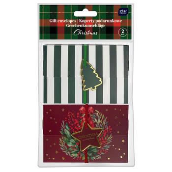 Interdruk Pudełka Koperty Podarunkowe Z Gumką 2 Szt. Christmas