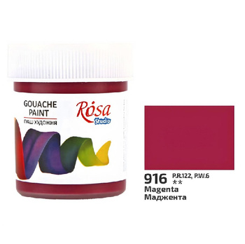 Rosa Studio Farba Gwaszowa Magenta 916 40 Ml