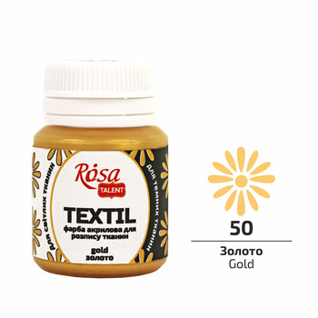 Rosa Talent Farba Do Tkanin Gold 50 20 Ml