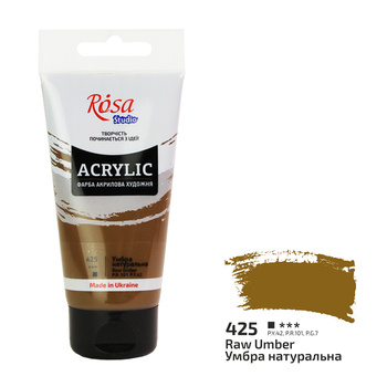 Rosa Studio Farba Akrylowa Natural Umber 425 75 Ml
