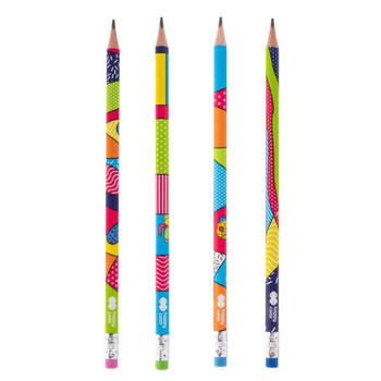 Happy Color Ołówek Trójkątny 2b Pop Mix