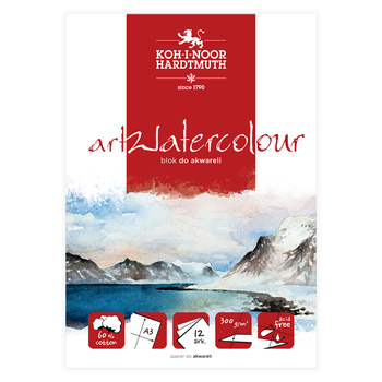 Koh-i-noor Blok Akwarelowy Art Watercolour A3 12 Ark. 300 G.