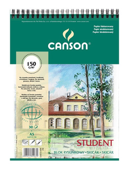 Canson Blok Rysunkowy Student A5 150g 30a Na Spirali