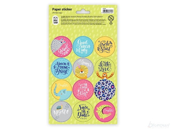 Meshu Naklejki Papierowe 12x21cm 12szt. Perfect Day