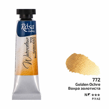 Rosa Gallery Farba  Akwarelowa  Golden Ochre 772 10 Ml Tuba