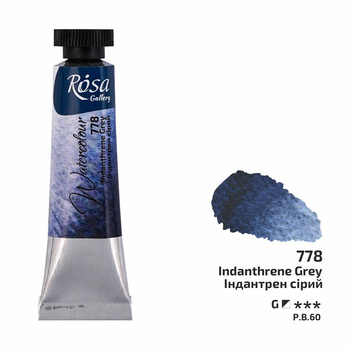 Rosa Gallery Farba  Akwarelowa  Indanthrene Grey 778 10 Ml Tuba