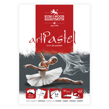 Koh-i-noor Blok Do Pasteli Artpastel Antracyt A5 20 Ark. 180 G.