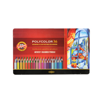 Koh-i-noor Kredki Polycolor 3825 36 Kol. Op. Metalowe