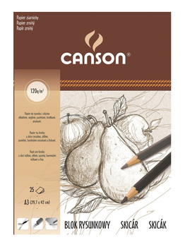 Canson Blok Rysunkowy A3 120g 25a