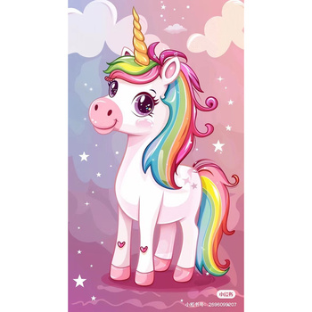 Malowanie Po Numerach Podobrazie 40x50 Cm Niki4 Jednorożec
