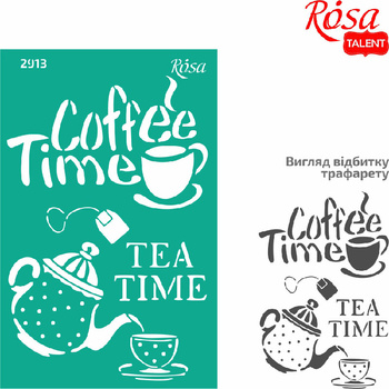 Rosa Talent Szablon Szablon Samoprzylepny Wielokrotnego Użytku, Nr 2913, 13x20 Cm - Motywy Kuchenne