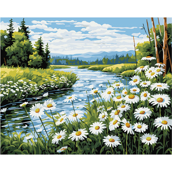 Malowanie Po Numerach Podobrazie 40x50 Cm Niki4 Rzeka