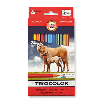 Koh-I-Noor Kredki Triocolor 3144 24 Kolory 9 Mm